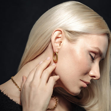 The Mates - Gold Earrings - Gold Hoop Earrings - Gold Hoops - Women's Earrings Earrings Brother & Sisters